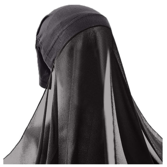 Yigetop Head Scarf for Women's Hair Women's Soft Chiffon Long Scarf Shawl Fashion Muslim Hijab Wrap Hijab Beanie for Women D one Size