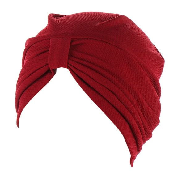 Yigetop Hijab Cap Cancer Head Hat Cap Ethnic Bohemian Floral Hair Cover Wrap Turban Headwear Turban Cap for Women Muslim Head Scarf for Women Red one Size