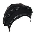 thumbnail image 1 of Yigetop Hijab Cap Women Braid Turban Hats Hat Cap Hair Bonnet Head Scarf Wrap Cover Muslim Head Scarf for Women Black one Size, 1 of 4