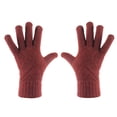 thumbnail image 1 of Yigetop Knit Gloves for Women Non-Slip Touchscreen Gloves Women Winter Knitted Warm Gloves Women Winter Gloves Brown One Size, 1 of 4