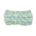 thumbnail image 1 of Yigetop Knit Headband Winter Cross Ear Warmer Head Wraps Headbands Side Buttons for Use Face Covering Winter Headband N One Size, 1 of 3