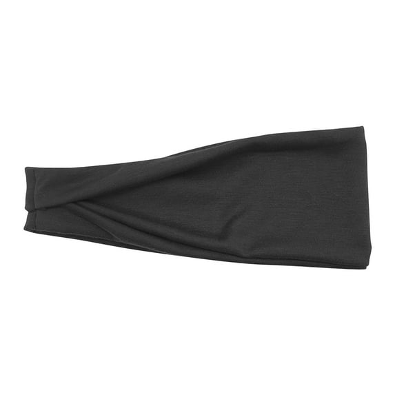 Yigetop Makeup Headband Women Casual Yoga Hairband Sports Elastic Sweat Absorbing Headband Headband for Washing Face Black one Size