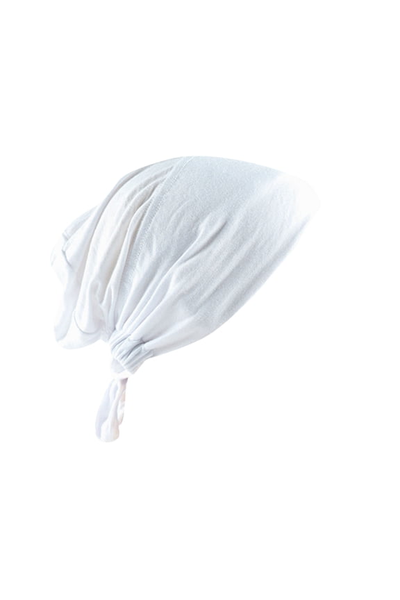 Modal Hijab Women's Muslim Elastic Band Ethnic Hijab Solid Color Adjustable Small Cap Tube Cap Wrapped Turban Cap Lace Up Muslim Head Scarf for Women C one Size