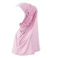 thumbnail image 1 of Yigetop Muslim Scarf for Women, Hijab Double Loop Slip on Scarf Pull Over Crepe Convenient Shawl Headscarf Hijab Scarf for Women Pink One Size, 1 of 2