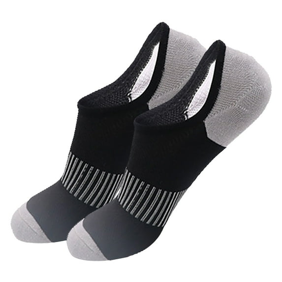 Yigetop No Show Socks Men's Shallow Socks Summer Thin Breathable Solid Leisure Sports Socks Ankle Socks Grey2 one Size