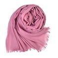 thumbnail image 1 of Yigetop Scarves for Women Women Girls Soft Tulle Tassel Scarf Shawls and Wraps Shawl for Wedding Solid Color Long Scarf Wraps Scarves for Women Lightweight R one Size, 1 of 4
