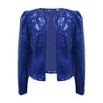 thumbnail image 1 of Yigetop Sequin Jackets for Women Women Casual Fashion Urban Sequin Sequins Sparkling Cardigan Jacket Sparkly Jacket Blue L, 1 of 4