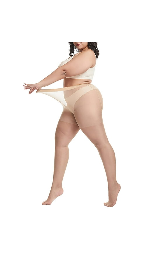 Sheer Tights for Women Women's Plus Size 15D XxXL Nylon Iicrease Sexy Breathable Elastic Thin Oversized Stockings Tights for Women Plus Size A A