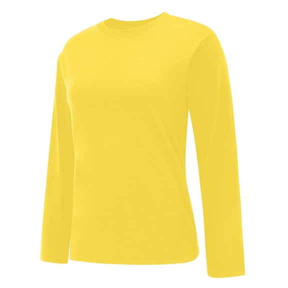 Yigetop Shirts for Women Womens Oversized Long Sleeve T Shirts Basic Crewneck Tee Fall Tops Casual Workout Fashion Casual Clothes Womens Shirts Casual Red XL