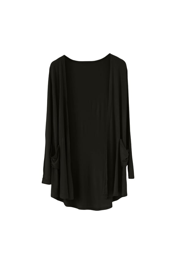 Summer Cardigan, Women's Summer Cardigan Female Thin Long Sleeved Shawl Versatile Small Jacket Cotton Clothes Air Conditioning Shirt Large Size Light Cardigans for Women Summer Black L