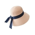 thumbnail image 1 of Yigetop Sun Hats for Women Hat Female Spring and Summer Small Fresh Seaside Holiday Foldable Hat Beach Hats for Women D One Size, 1 of 1