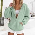 thumbnail image 1 of Yigetop Sweatshirt for Women Fall Winter Long Sleeve Shirts Oversized Tops Soft Fleece Comfy Loose Fit Casual Pullover for Daily Lounge Work Street Outfits Mint Green L, 1 of 6