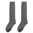 thumbnail image 1 of Yigetop Thin Socks Women Women's Winter Thickening Warm Medium Length Leg Socks Keep Warm Sock High The Knee Lightweight Cotton Socks Trouser Socks Women Dark Gray One Size, 1 of 4