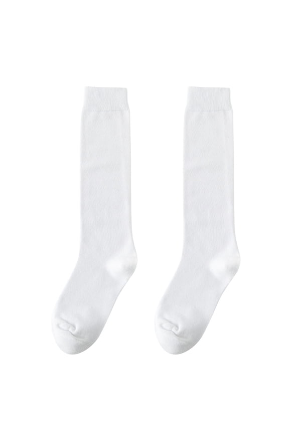 Thin Socks Women Women's Winter Thickening Warm Medium Length Leg Socks Keep Warm Sock High The Knee Lightweight Cotton Socks Trouser Socks Women White One Size