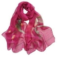 thumbnail image 1 of Yigetop Women's Scarves & Wraps Clearance, Silk Scarf Scarfs for Women Lightweight Print Floral Pattern Scarf Shawl Fashion Scarves Sunscreen Shawls and Wraps for Spring Hot Pink, 1 of 3