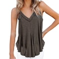 thumbnail image 1 of Yigetop Women's Tees and Tanks Womens Tank Tops 2026 Spring Summer Vacation Outfits Basic Tee Loose Fit Summer Tops for Women Grey L, 1 of 6