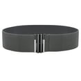 thumbnail image 1 of Yigetop Womens Belts Buckle Stretch Dress Belt Lady Elastic Waist Wide Belts Women Wide Fashion Belt Womens Belts Dark Gray One Size, 1 of 2