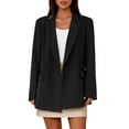 thumbnail image 1 of Yigetop Womens Blazers Dressy Casual Blazers for Women Casual Oversized Open Front Long Sleeve Elegant office Suit Jackets Work Business Blazers 2025 Women's Blazers & Suit Jackets, Black, L, 1 of 9
