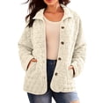 thumbnail image 1 of Yigetop Womens Puffer Jacket, Women Fashion Sleeveless Sweater Vest Blouse Shirts Coat Sweatshirt Puffer Jacket Womens Beige 2XL, 1 of 1
