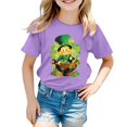 thumbnail image 1 of Yigsgc St. Patrick's Day T-Shirts for Kids,Girls Boys Leprechaun Shamrock Print Top Short Sleeve T-shirt Tee,Color ,Size 10-11 Years, 1 of 4