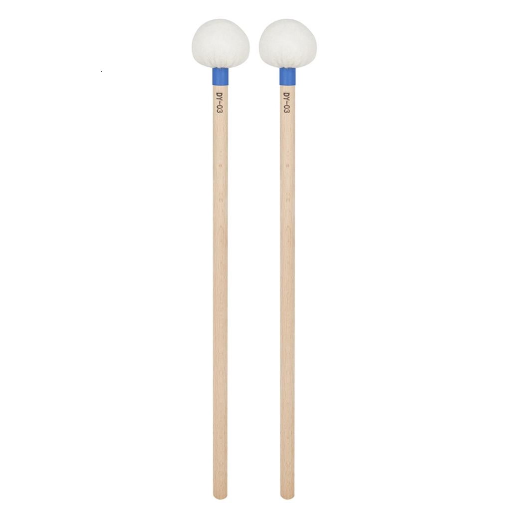 Yihuala 1 Pair Timpani Drum Stick Felt Drumstick Hammer Percussion Band Stick Drum Percussion Accessory