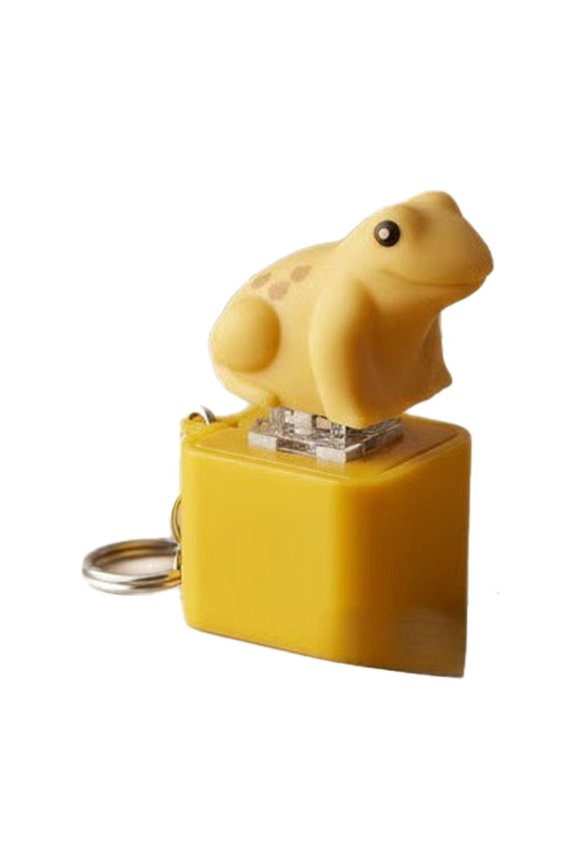 (1-Piece) Rechargeable Quack Keychain Electronic Sound Toy, Pocket-Size Funny