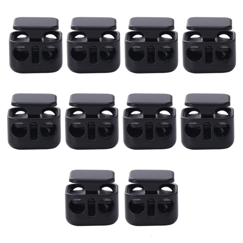 Yihuala 10 Pieces Heavy Duty Alloy Cord Clips, Double Hole Locks for ...