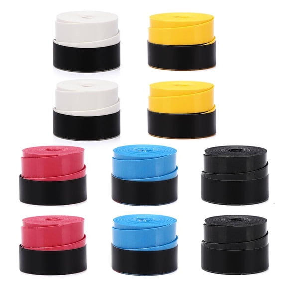 Yihuala 10Pcs Sweat Absorption Tennis Rackets Grip Badmintons Squash Training Sweatband Antislip Tennis Grip Head Overgrips
