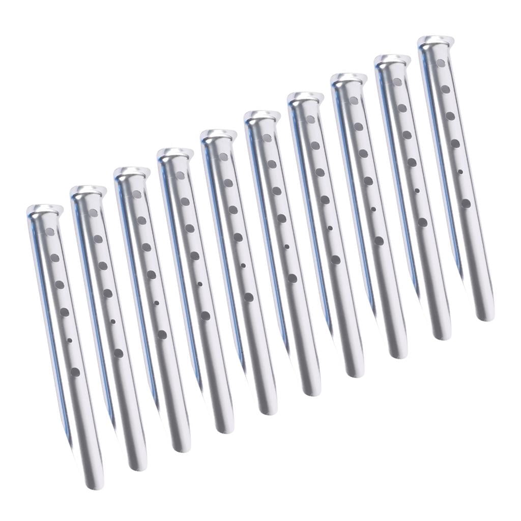 Yihuala 10lots Winds Stakes Portables Tent Pegs Multifunctional Beach Tent Pegs for Camping Travel and Adventure