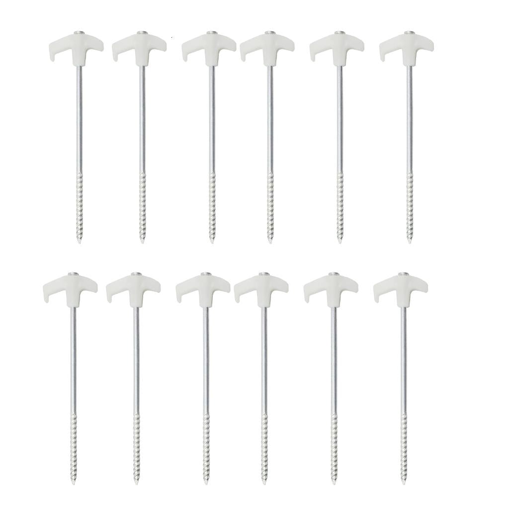 Yihuala 10pcs Outdoor Ground Camping Tent Stakes Anchors Peg Windproofed Tent Stakes for Outdoor Use