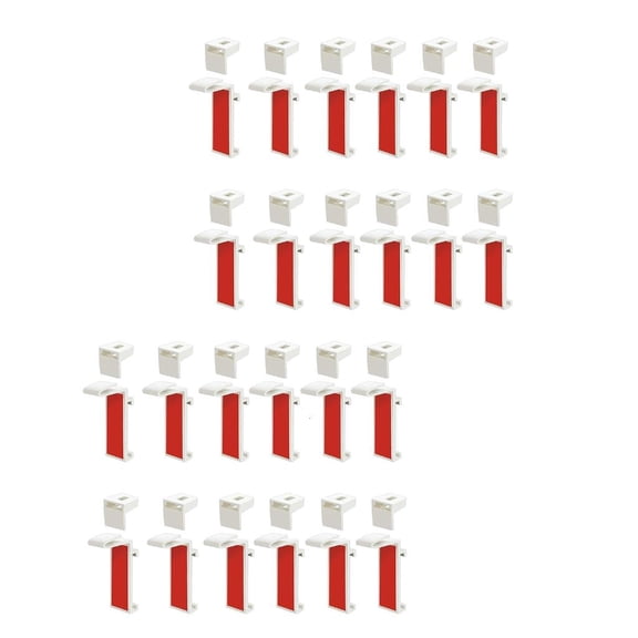 Yihuala 12/24Pcs Roller Blind Fixing Brackets Adjustable Easy Installation Roller Curtain Holder Clamp Window Shade Repair Parts