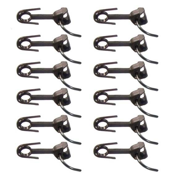 Yihuala 12PCS Train Couplers Spring Loaded Hooks Consistent Freight Car Model Railroad Systems