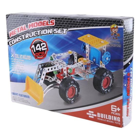 Yihuala 138pcs Creative Car Building Toy Model Truck Kits Easy Assembly & Non-Rusty Metal Construction Toy for 6Yea
