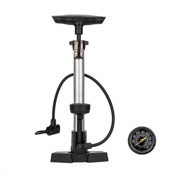 Yihuala 160PSI Highly Pressure Air Pumps With Pressure Gauge Portable Tire Inflator Bicycles Floor Pumps Cycling Accessories