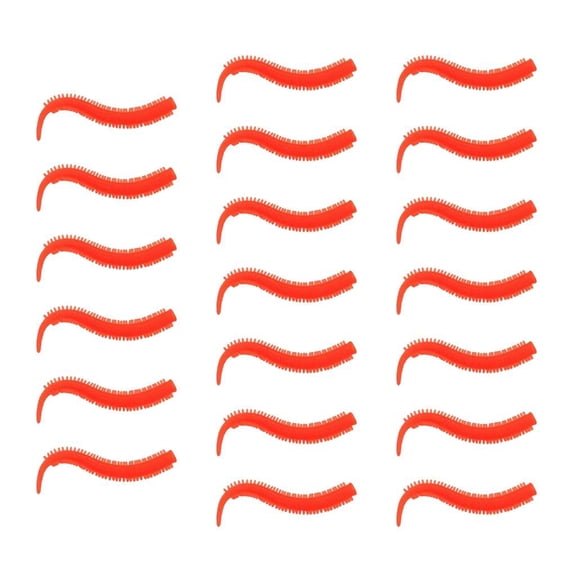 Yihuala 20Pcs Artificial 7.5cm Soft Lure Fishing Baits Fishing Tackle Accessory Sandworms Swimbaits