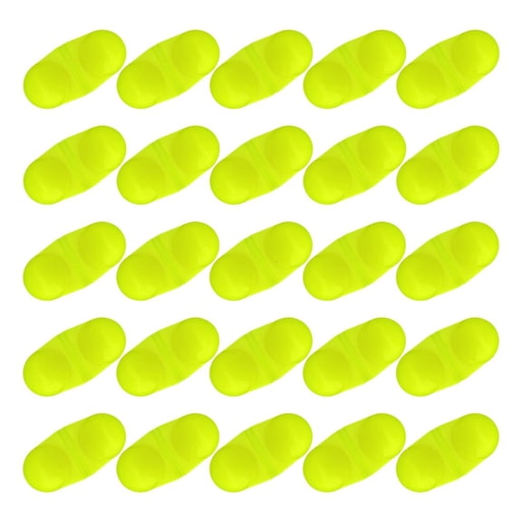 Yihuala 25pack Shocked Resistant Glowing Fishing Signals Bells Quick Setups for Anglers Outdoor Night Fishing Essential
