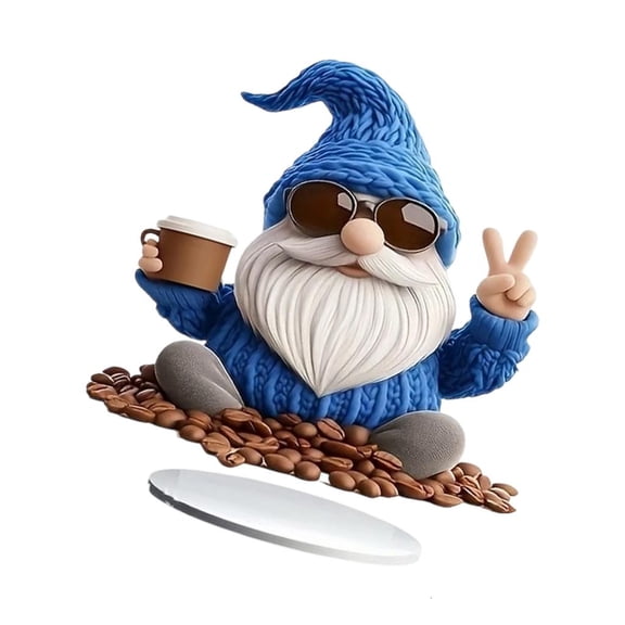 Yihuala 2D Flat Acrylic Ornament Golden Toads/Motorcycle/Tree/Gnomes Statues Desktop Decorations for Home Offices Decorations
