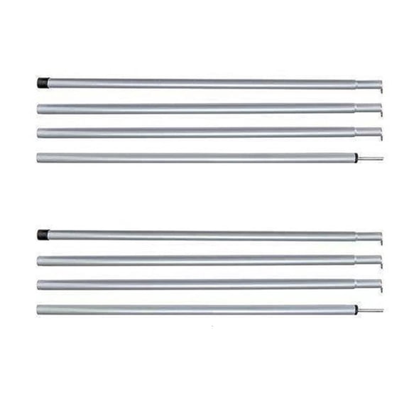 Yihuala 2Pcs Adjustable Iron Tent Poles for Outdoor Shelters, Windproof Canopy Rods Camping Hiking