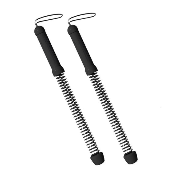 Yihuala 2Pcs Spring Arm Strength Expander Sports Fitness Equipment Portable Battle Rope Rod Exercise Equipment for Home Gym