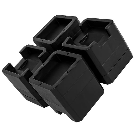 Yihuala 2in/3in/4in Bed Risers with Lockable Wheel Heavy Duty Leg Risers for Table Sofa Couch Multifunctional Easy Installation