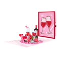 thumbnail image 1 of Yihuala 3D Valentines Greeting Card with Envelope 3D Love Heart Wine Bottle Valentines Day Card for Husband Wife Anniversary, 1 of 8