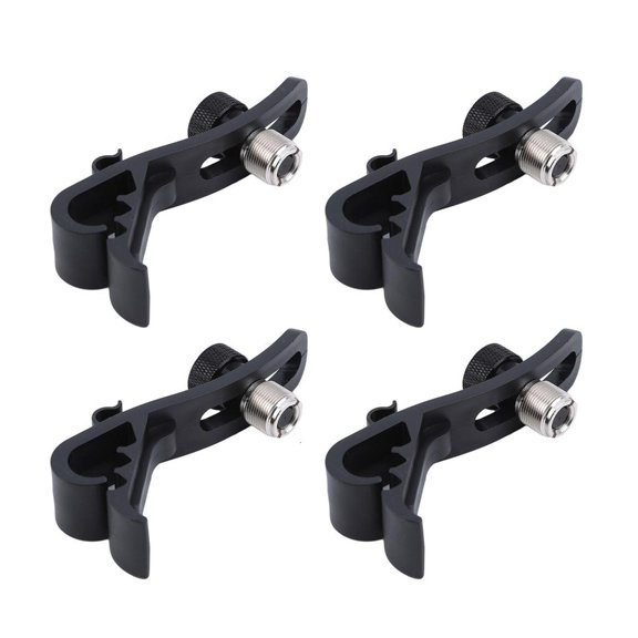 Yihuala 4 Drum Pickup Clamps Against Shock Dampening Mounting Structure Thin for Live Shows