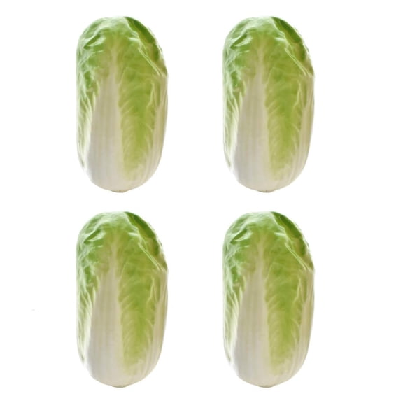 Yihuala 4 Pieces Faux Cabbage Props for Dining Room and Window Display Vegetable Model Food Decoration for Restaurant Setups