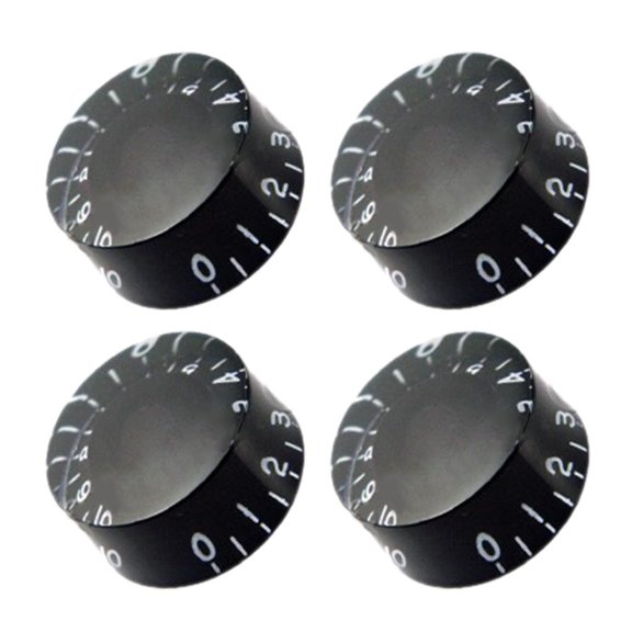 Yihuala 4Pcs Bass Knobs Guitar Jazzes Bass Knobs Potentiometer Turning Knobs Bass Effect Button Control Knobs Replacement Set