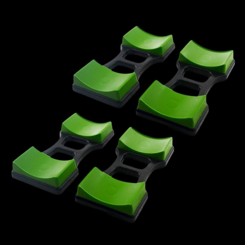 Yihuala 4Pcs Dumbbells Rest Bracket Mat Floor Protections Dumbbells Holder Floor Stand Weight Holder Dumbbells Rack Stan