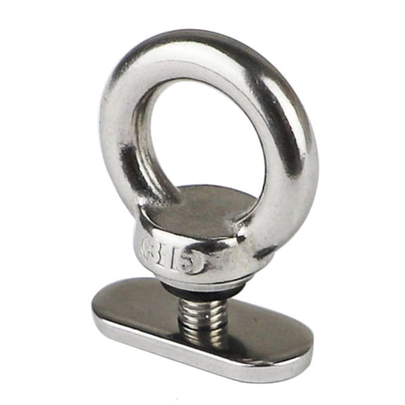Yihuala 4Pcs Track Mount Ties Down Eyelet Replacement Stainless Steel Kayak Track Mount Nut Rails Mount Screw Accessories