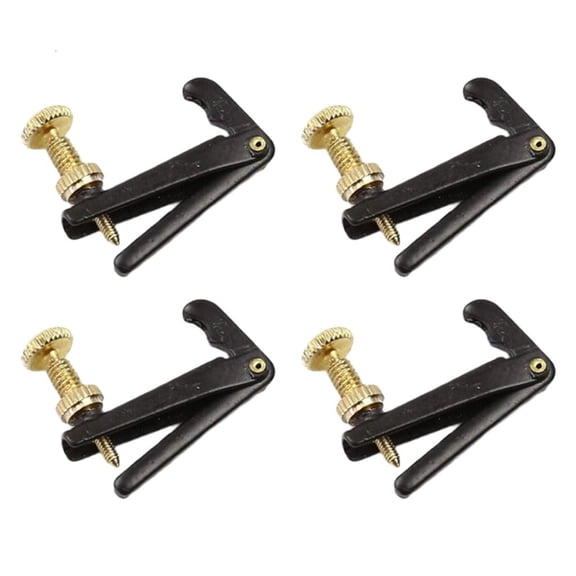 Yihuala 4Pieces Practical Violin Fine Tuning Hook Metal String Turner Metal Texture for Enhanced Durability and