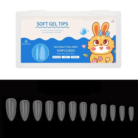 Yihuala 504x Art Press on False Nails Fake Nails Coffin Nails Extension Full Cover Short Tips Art Tool
