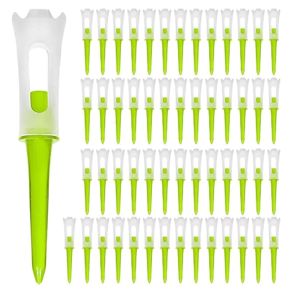 Yihuala 50Pcs/set Golfs Tees for Golfs Driver Training, Golfs Tees Low Resistance More Distance Consistent Height Tees