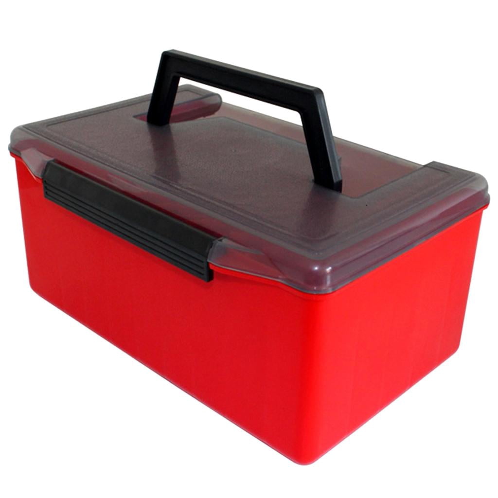 Yihuala 52 Grids Plastics Fishing Tackle Box Portable Squid Jigs Hard Lures Tool Case Fishing Lined Box Fishing Accessories